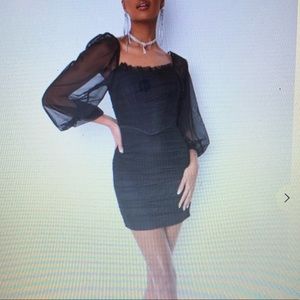 Gorgeous bustier style black mini dress from missguided